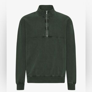 Colorful standard Organic Quarter Zip - Midnight Forest